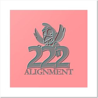 Angel Number 222 ALIGNMENT Posters and Art